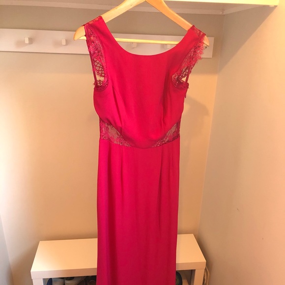 BCBG Maxaria Karey Lace Back Long Gown /Dress - Picture 6 of 6